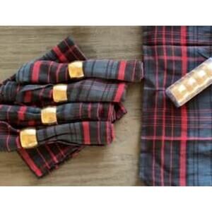 Threshold Napkins & Napkin Rings (8 each) Christmas Placemats